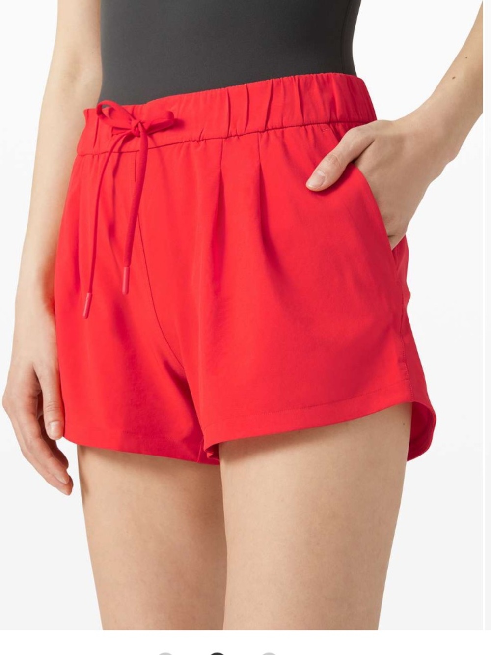 NWT Lululemon Stroll at Sundown Short 3” Carnation Red Size 4